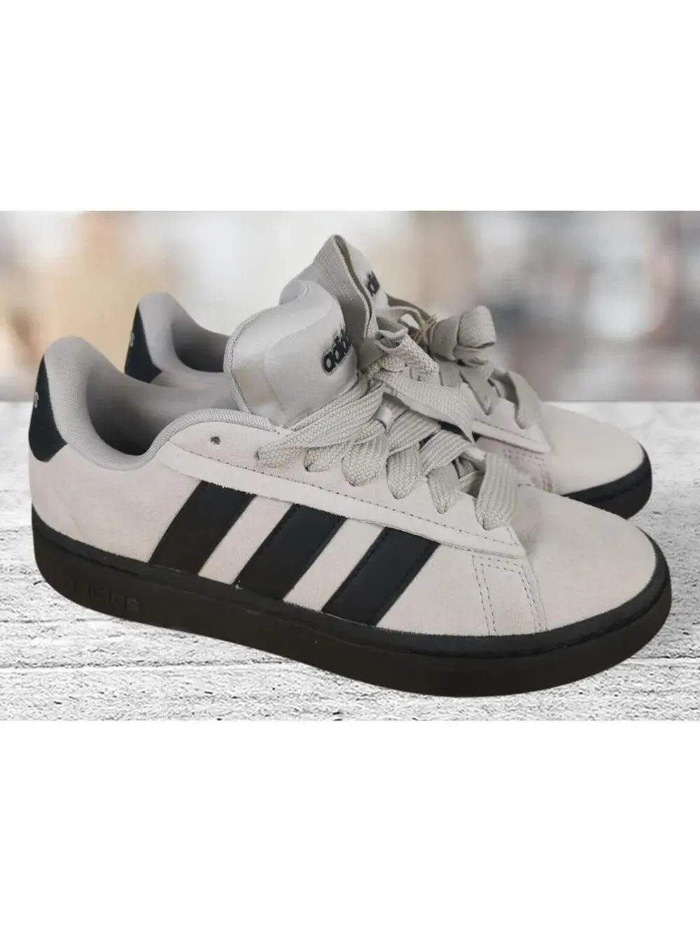 Adidas Mens Grand Court Alpha 00s Men’s Gray Black Shoes Size 8.5 IH1287 NWB